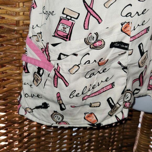 Breast Cancer Hope Love Care Scrub Top XL - Picture 4 of 6